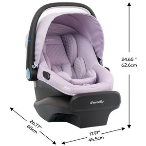 Evenflo Litemax NXT Infant Car Seat with Sensory Soothe - Agate Purple, Agate Purple, hires
