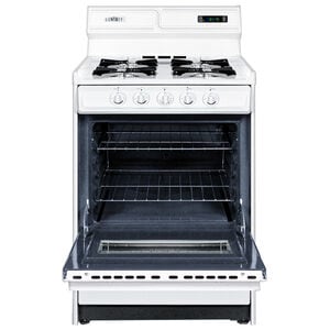 Summit 24 in. 2.9 cu. ft. Gas Range with Open Burners - White, , hires