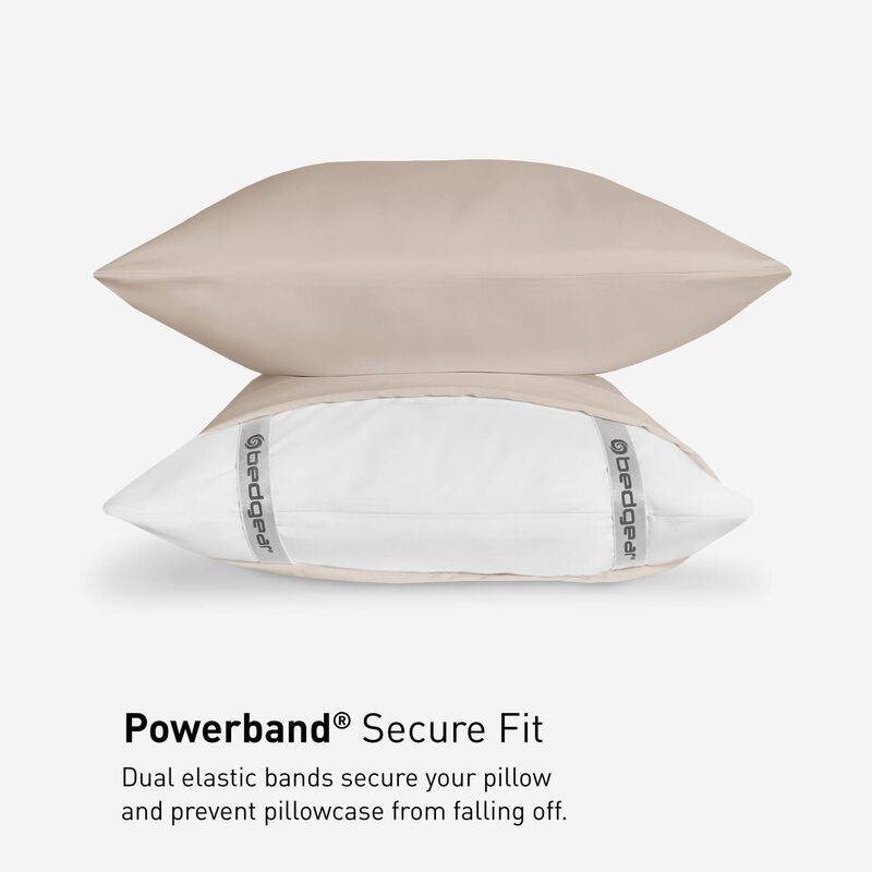 BEDGEAR Hyper-Cotton Performance Split Head Cal King Size Sheet Set - Beige, , hires