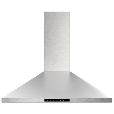Sharp 36 in. Convertible Chimney Style Range Hood with 600 CFM, 4 Fan Speeds & 2 LED Lights - Stainless Steel | SHC3662FS