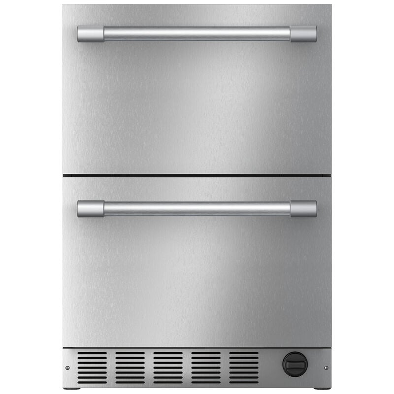 Thermador 24 in. 4.3 cu. ft. Double Refrigerator & Freezer Drawer - Custom Panel Ready, , hires