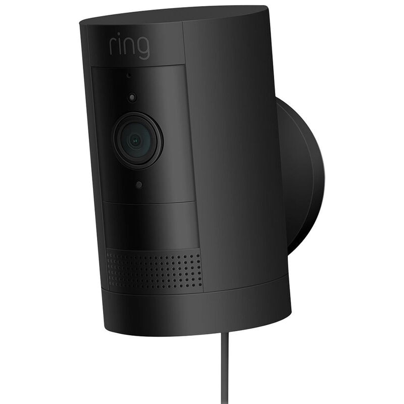 Ring - Stick Up Indoor/Outdoor 1080p Wi-Fi Wired Security Camera - Black, , hires