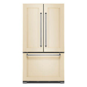 KitchenAid 36 in. 21.9 cu. ft. Counter Depth French Door Refrigerator with Internal Water Dispenser - Custom Panel Ready, Custom Panel Required, hires