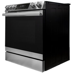 Sharp 30 in. 6.3 cu. ft. Air Fry Standard Convection Slide-In Electric Range with Radiant Burners - Stainless Steel, , hires