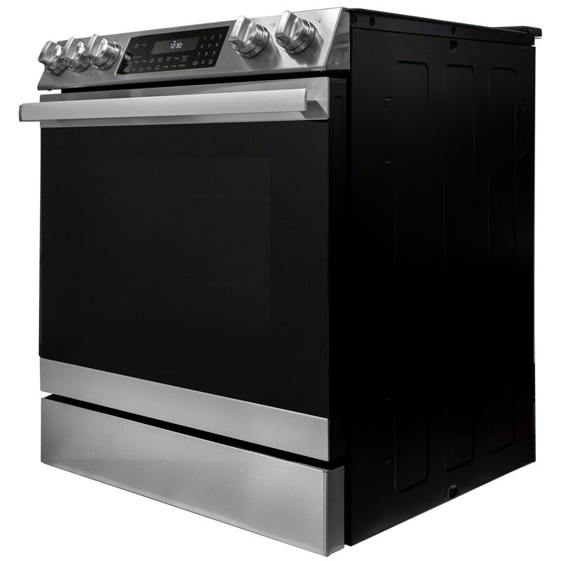 Sharp 30 in. 6.3 cu. ft. Air Fry Standard Convection Slide-In Electric Range with Radiant Burners - Stainless Steel, , hires