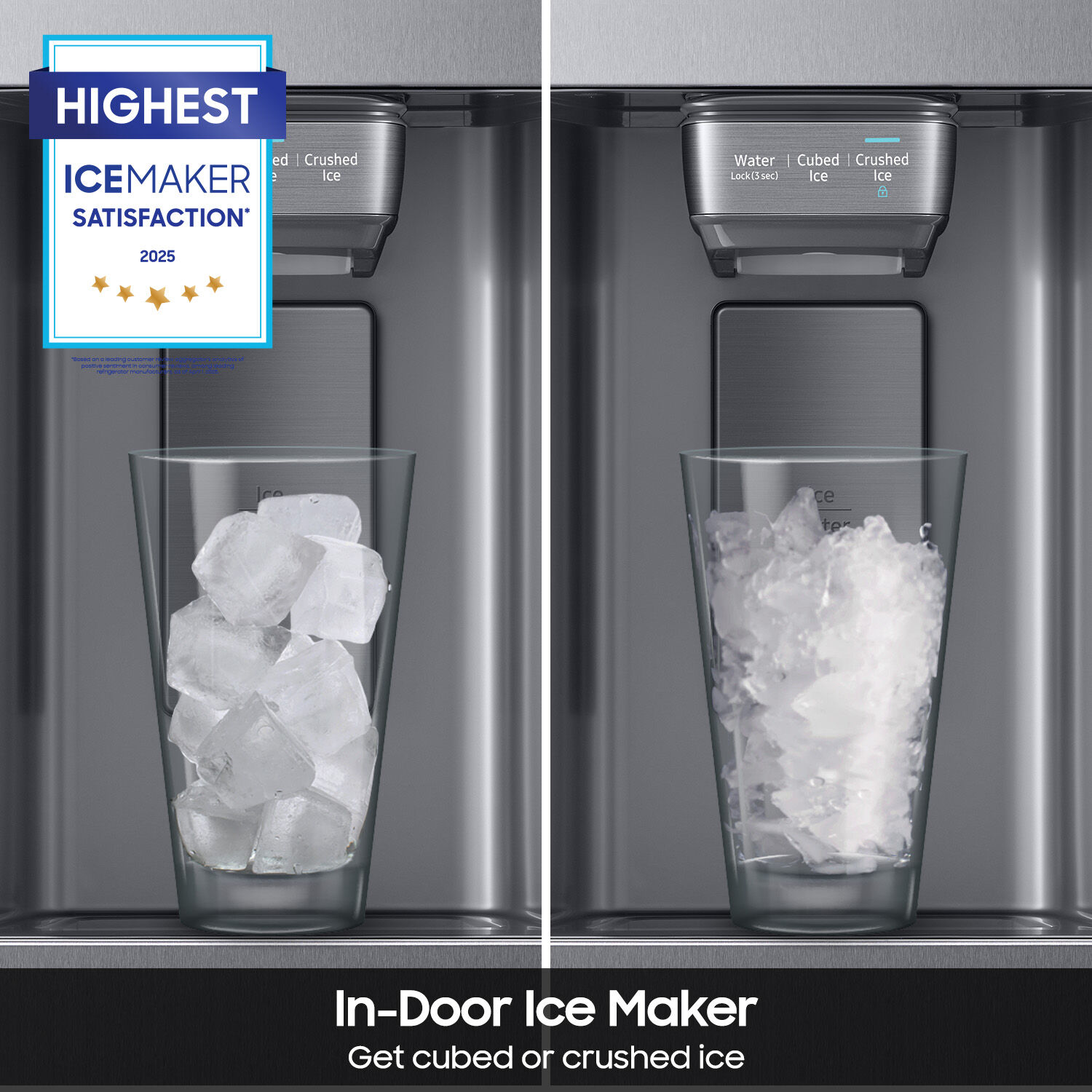 Samsung 36 in. 28 cu. ft. Smart Side by Side Refrigerator with Ice