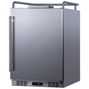 Summit 24 in. 5.6 cu. ft. Commercial Kegerator (No tap kit included) - Stainless Steel, , hires