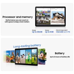 Samsung Galaxy Tab S10 Lite 10.9 in. Tablet (2025 Release) with Wifi-Only, 128 GB Storage, S Pen & Est. 16Hrs. of Battery Life - Gray, , hires