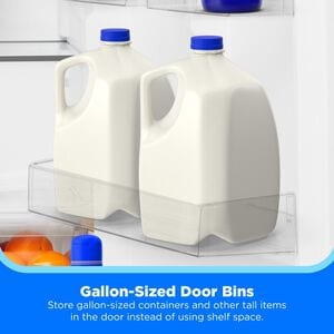 Midea 30 in. 18.1 cu. ft. Garage-Ready Top Freezer Refrigerator - White, White, hires