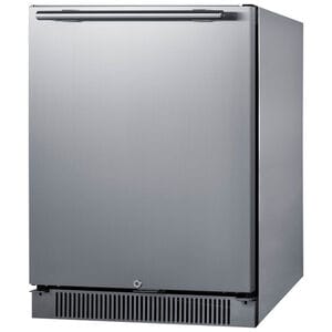 Summit 24 in. 4.6 cu. ft. Outdoor Undercounter Refrigerator with Towel Bar Handle - Stainless Steel, , hires