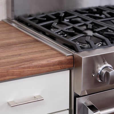 Viking 24 in. Countertop Side Trim for Ranges - Stainless Steel | P24CSTSS