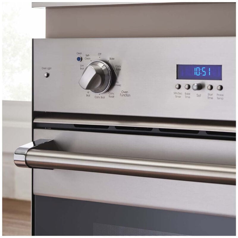 Viking 3 Series 30 in. 4.3 cu. ft. Electric Single Wall Oven with True European Convection - Stainless Steel, , hires