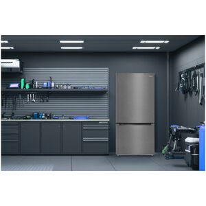 Midea 30 in. 18.7 cu. ft. Garage-Ready Bottom Freezer Refrigerator - Stainless Steel, , hires