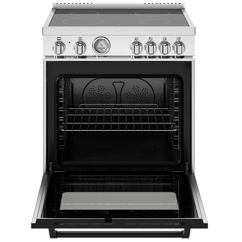 Bertazzoni Master Series 30 in. 4.7 cu. ft. Convection Oven Freestanding Electric Range with 4 Smoothtop Burners - Stainless Steel, , hires