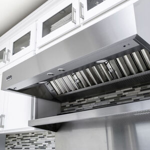 Viking 5 Series 36 in. Canopy Pro Style Range Hood with Ducted Venting & 2 LED Lights - White, , hires