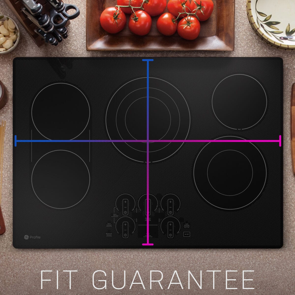 Ge profile top cooktop electric