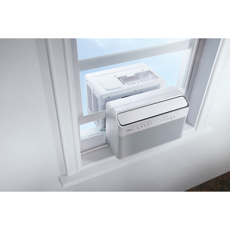 Midea 12,000 BTU 115V U-Shaped Smart Energy Star Window Air Conditioner with Inverter, 3 Fan Speeds, Sleep Mode & Remote Control - White, , hires