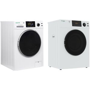 Equator Advanced 24 in. 2.47 cu. ft. Electric Front Load Laundry Center with Sensor Dry, Pet & Sanitize Cycle - White, , hires