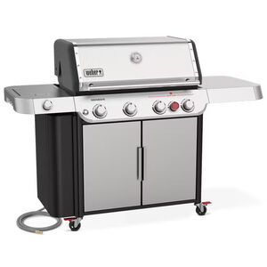Weber Genesis S-435 4-Burner Natural Gas Grill with Side Burner & Sear Burner - Stainless Steel, , hires