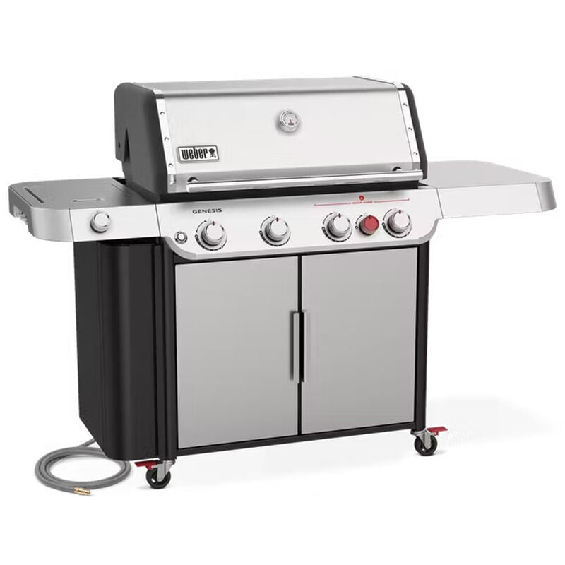 Weber Genesis S-435 4-Burner Natural Gas Grill with Side Burner & Sear Burner - Stainless Steel, , hires