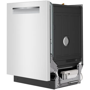 Bosch 300 Series 24 in. Top Control Flush-Mount Smart Dishwasher with 46 dBA Sound Level, 3rd-Rack, PureDry & Pocket Handle - White, , hires