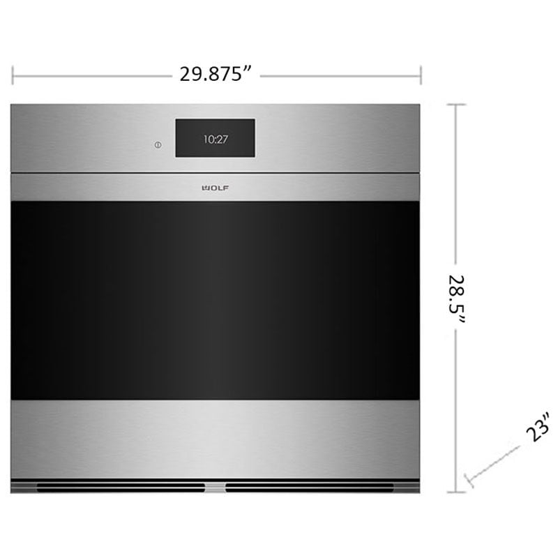 Wolf M Series 30 in. 5.1 cu. ft. Smart Electric Single Wall Oven with Dual Convection - Stainless Steel, , hires