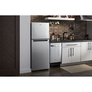 Whirlpool 24 in. 11.6 cu. ft. Counter Depth Top Freezer Refrigerator - Stainless Steel, Stainless Steel, hires