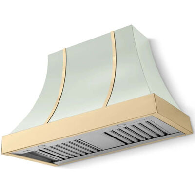 La Cornue CornuFe Series 44 in. Ducted Standard Style Range Hood with 1200 CFM, 3 Fan Speeds & 2 LED Lights - Tapestry | CH4430CATAPB