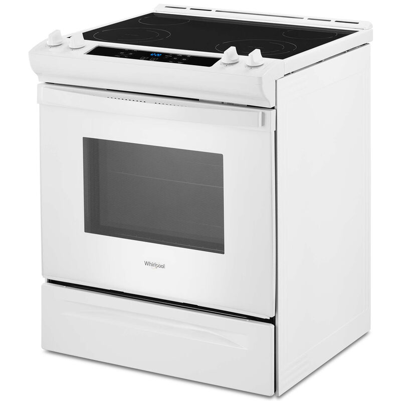 Whirlpool 30 in. 4.8 cu. ft. Slide-In Electric Range with Radiant Burners - White, White, hires