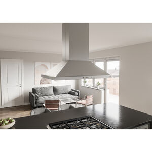 Zephyr 42 in. Smart Convertible Chimney Style Range Hood with 700 CFM, 6 Fan Speeds & 4 LED Lights - Stainless Steel, , hires