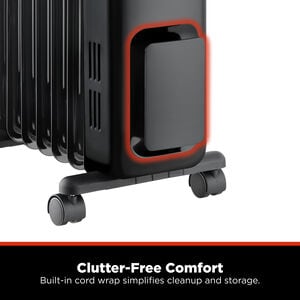 Pelonis 1500 W Radiant Space Heater with 3 Heat Settings & Overheat Safety Shut-Off - Black, , hires