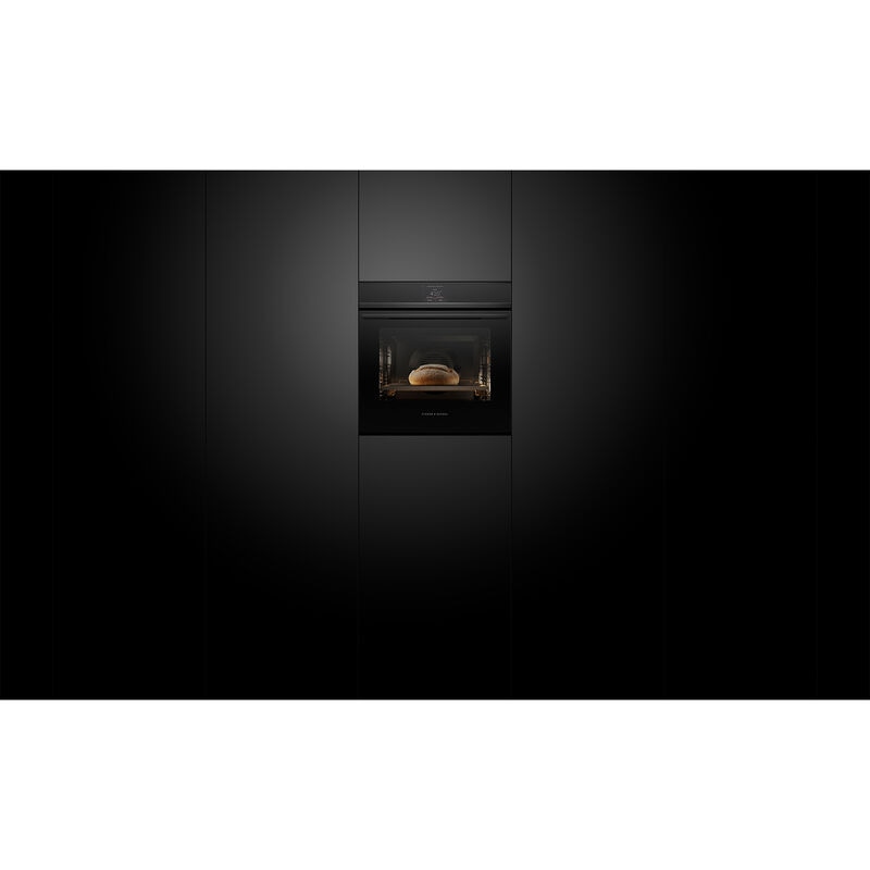 Fisher & Paykel Series 9 24 in. 3.0 cu. ft. Electric Smart Wall Oven with Standard Convection & Self Clean - Black, , hires