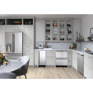 Cafe 24 in. 5.7 cu. ft. Double Refrigerator Drawers - Stainless Steel, Stainless Steel, hires