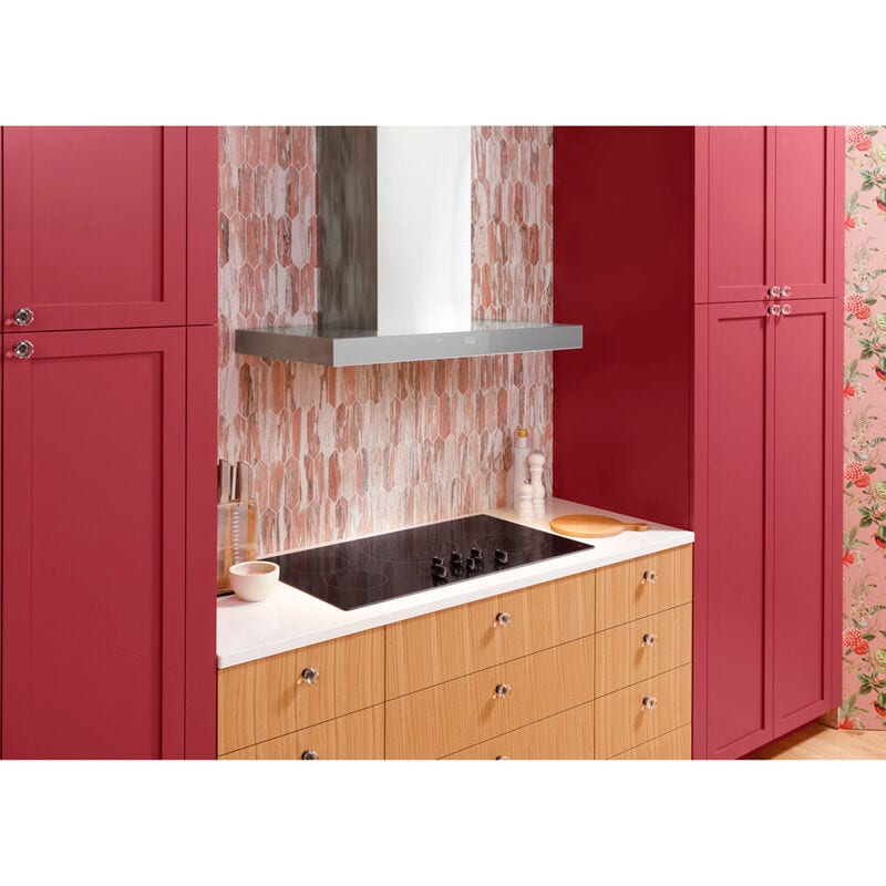 GE 30 in. 5-Burner Electric Cooktop with Simmer Burner & Power Burner - Stainless Steel, , hires