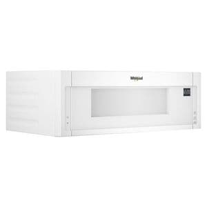 Whirlpool 30 in. 1.1 cu. ft. 1000W Low Profile Over-the-Range Microwave with 400 CFM - White, White, hires