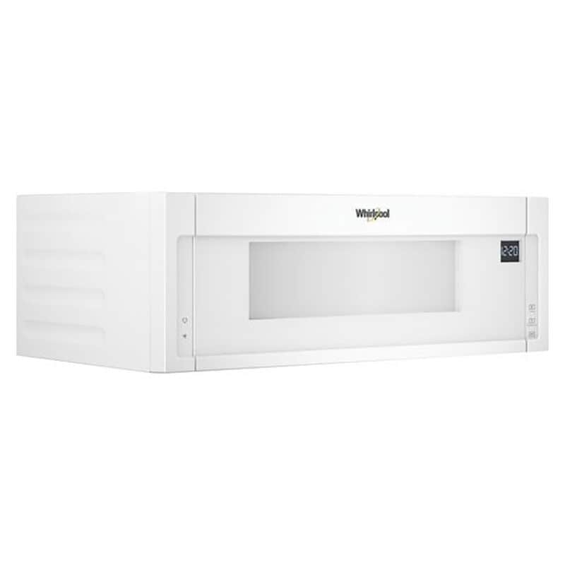 Whirlpool 30 in. 1.1 cu. ft. 1000W Low Profile Over-the-Range Microwave with 400 CFM - White, White, hires