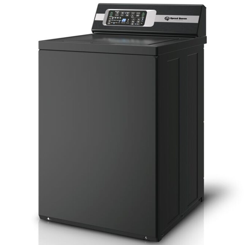 Speed Queen TR7 26 in. 3.2 cu. ft. Top Load Washer with Agitator & Perfect Wash - Matte Black, Matte Black, hires