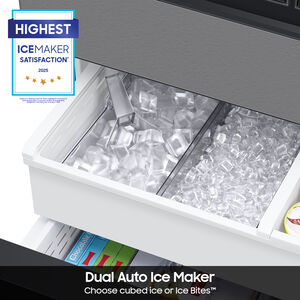 Samsung Bespoke 36 in. 28.8 cu. ft. Smart 4-Door French Door Refrigerator with Internal Water Dispenser - Stainless Steel, Stainless Steel, hires