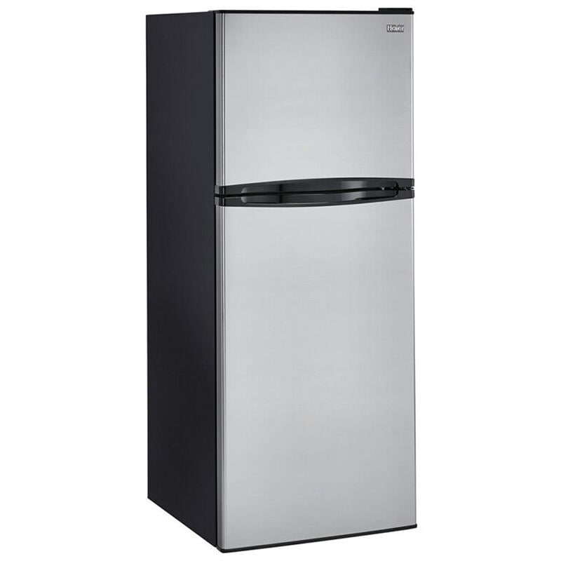 Haier 24 in. 9.8 cu. ft. Counter Depth Top Freezer Refrigerator - Stainless Steel, Stainless Steel, hires