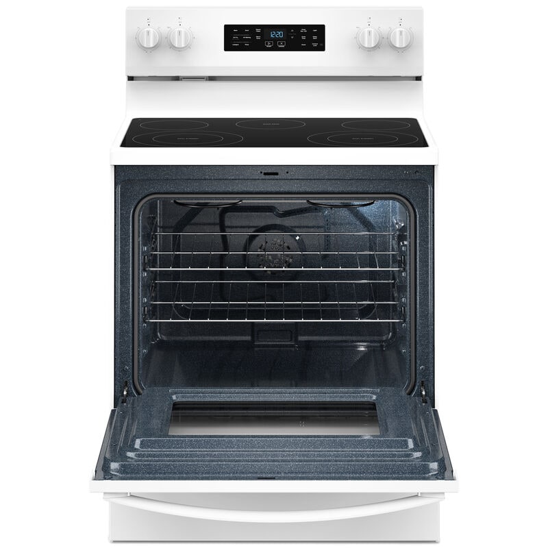 Whirlpool 30 in. 5.3 cu. ft. Air-Fry Standard Convection Electric Range with Radiant Burners - White, , hires