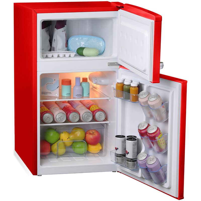 Avanti 18 in. 3 cu. ft. Mini Fridge with Top Freezer - Red, Red, hires