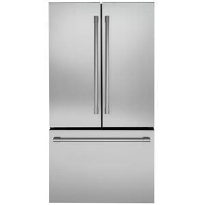 Monogram 36 in. 23.1 cu. ft. Smart Counter Depth French Door Refrigerator with Internal Water Dispenser - Stainless Steel, , hires