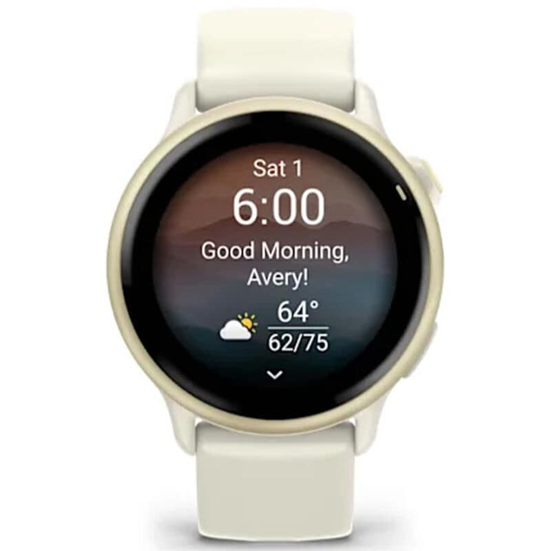 Garmin V voactive 6 Smart Watch - Lunar Gold with Bone Band, , hires