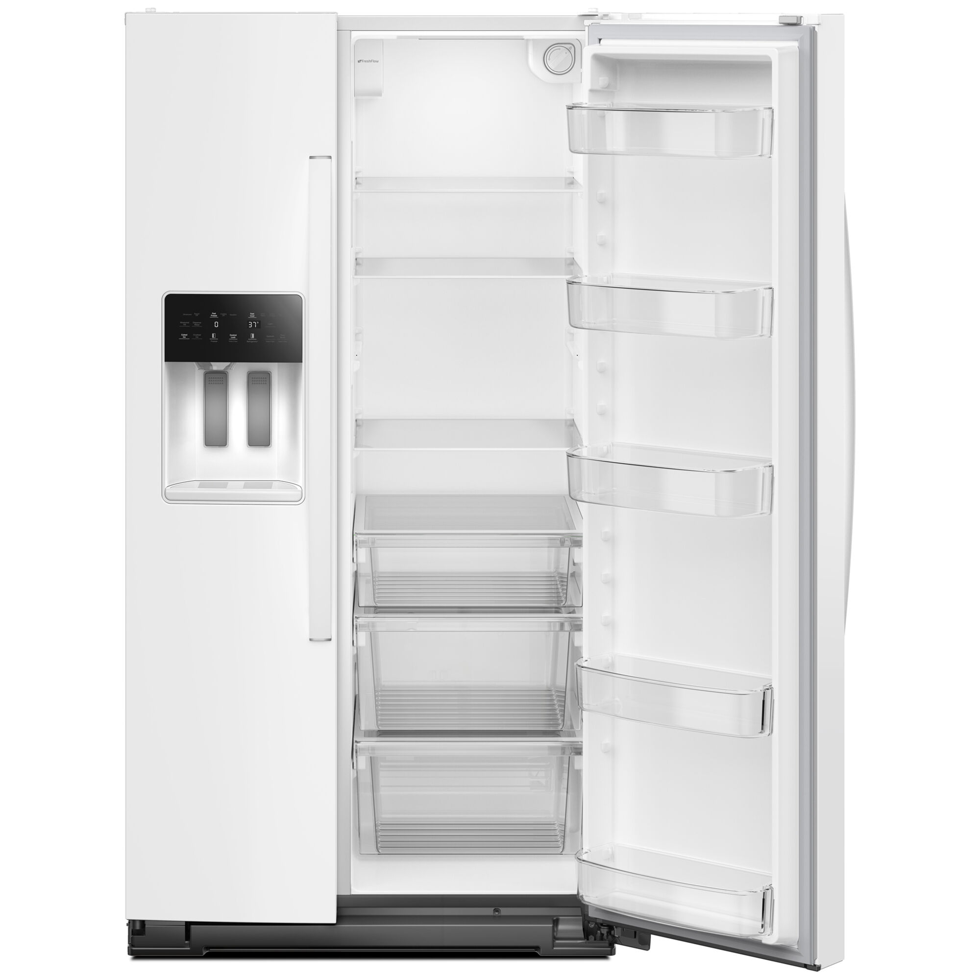Whirlpool 36 in. 28.7 cu. ft. Side-by-Side Refrigerator with Ice