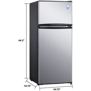 Avanti 19 in. 4.5 cu. ft. Mini Fridge with Top Freezer - Stainless Steel, , hires
