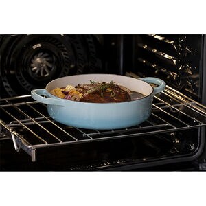 Frigidaire Gallery 30 in. 10.6 cu. ft. Top Control SteamElectric Double Wall Oven with True European Convection - Black Stainless, Black Stainless, hires