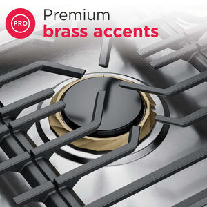 Frigidaire Professional 36 in. 5-Burner Natural Gas Cooktop with Simmer Burner & Power Burner - Stainless Steel, , hires