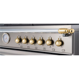 Bertazzoni Decor Set Knobs and Handles for Range and Hood - Gold