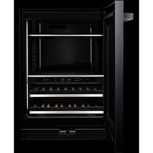 JennAir Noir Series 24 in. 5.0 cu. ft. Built-In Beverage Center with Fixed Shelves & Digital Control - Black, , hires