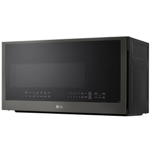 LG 30 in. 2.0 cu. ft. 1050W Smart Over-the-Range Microwave with 400 CFM & Sensor Cooking - PrintProof Black Stainless Steel, PrintProof Black Stainless Steel, hires